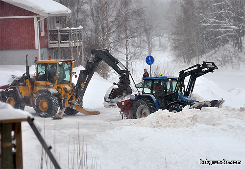 Fast i snön