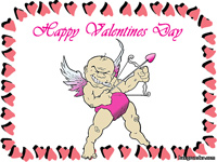 Happy valentines day vykort