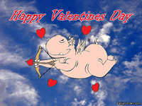 Happy valentines day vykort